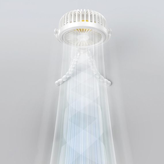 Портативний вентилятор Usams ZB289 Baby Stroller fan 2000mAh White | Зображення 1