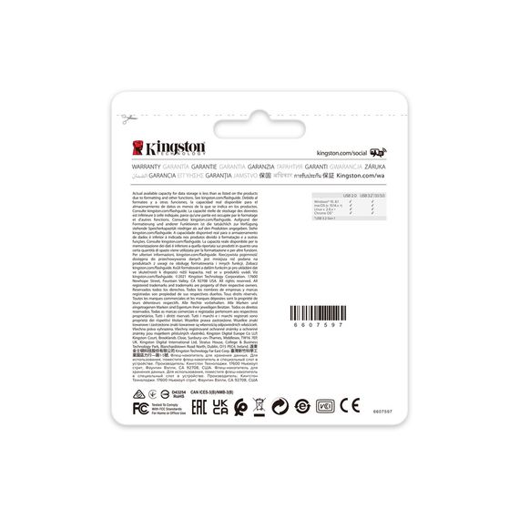 USB флеш накопичувач Kingston 2x64GB DataTraveler Exodia M Black/Blue USB 3.2 (DTXM/64GB-2P) | Зображення 6