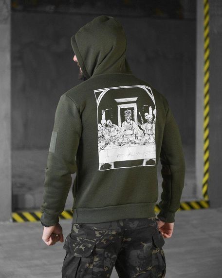 Худі CELEO на флісі олива diner ВТ3889 | Зображення 4