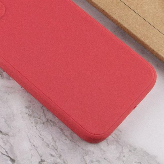 Силіконовий чохол Candy Full Camera для Apple iPhone 12 (6.1") Червоний / Camellia | Зображення 2