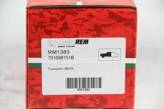 Колодки передні гальмівні Transporter (96-03), GOODREM (RM1383) | Зображення 2