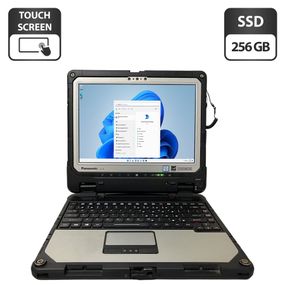 Защищенный нетбук-трансформер Panasonic Toughbook CF-33 / 12.5" (2160x1440) IPS Touch / Intel Core i7-7600U (2 (4) ядра по 2.8 - 3.9 GHz) / 16 GB DDR3 / 256 GB SSD / Intel HD Graphics 620 / WebCam / GPS / Два АКБ б/у