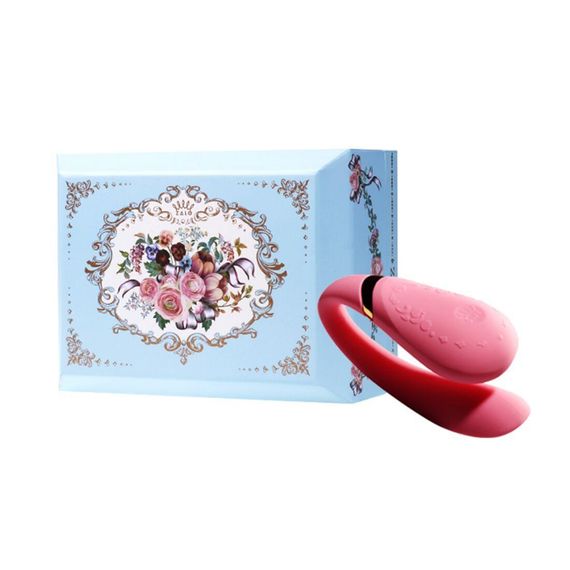 Смартвібратор для пар Zalo Fanfan set Rouge Pink, пульт ДК | Зображення 9