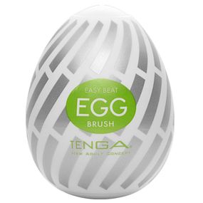 Мастурбатор-яйцо Tenga Egg Brush с рельефом в виде крупной щетины Sex Aura