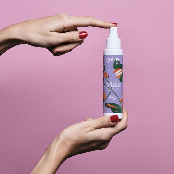 Масажна олія Goliate Huile De Massage Aphrodisiaque 100 мл, органічна, зігрівальний ефект sexstyle | Зображення 9