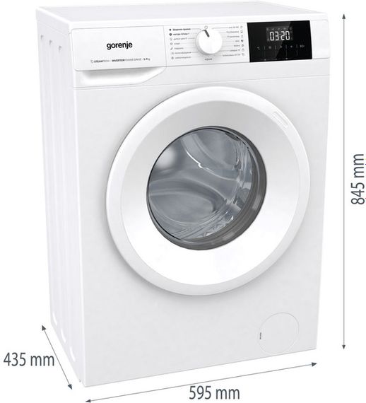 Стиральная машина Gorenje фронтальная WNGPI72SBS | Зображення 6