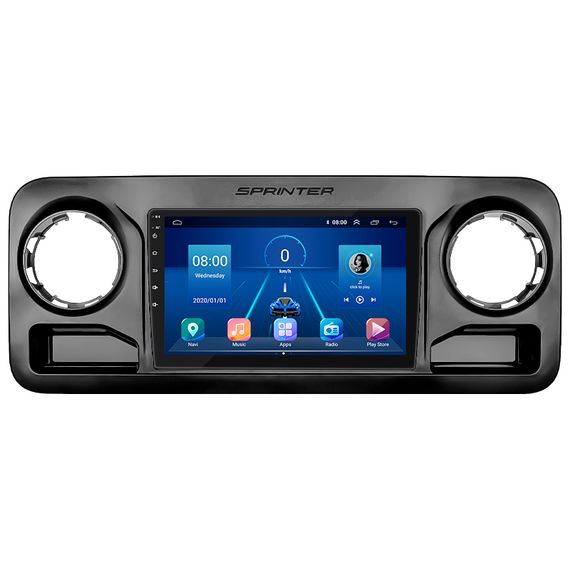 Штатна магнітола Lesko для Mercedes-Benz Sprinter III (W907/910) 2018-н.в. 10" 4/32Gb 4G Wi-Fi GPS Top