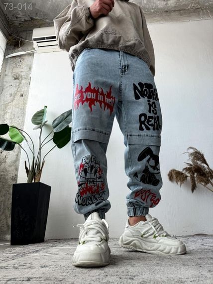 Джинси дтф , колір блакитний - 73-014 | Зображення 2