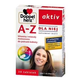 Doppelherz Aktiv A-Z Dla Niej: 23 витамина и минералы для здоровья, красоты и энергии женщины ежедневно