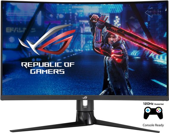 Монитор LCD 31.5&quot; Asus ROG Strix XG32VC HDMI, DP, USB Type C/B, VA, 2560x1440, CURVED,170Hz, 1ms, HDR400, 125% sRGB, FreeSync (90LM03S0-B04170) | Зображення 2
