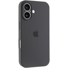 Чохол Silicone Case Full Camera Protective (AA) для Apple iPhone 16 Plus (6.7") Сірий / Dark Gray