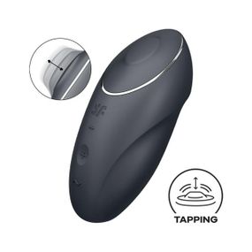 Кліторальний стимулятор - Satisfyer Tap & Climax 1 Grey sexstyle