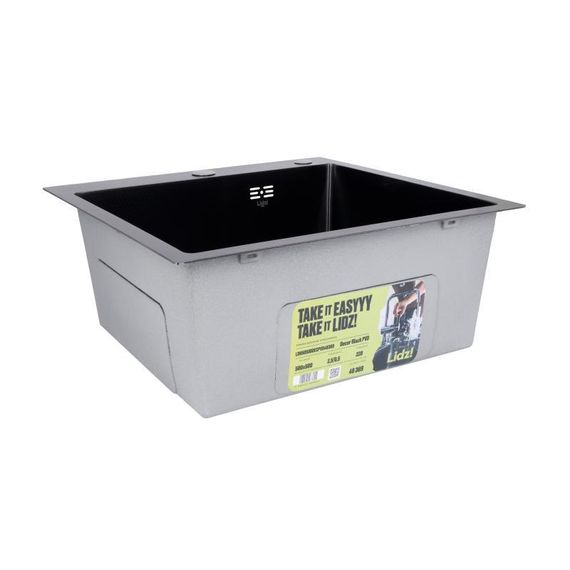 Lidz Handmade H5050HB Мойка для кухни интегрированная Decor Black PVD Honeycomb 2,5/0,5 мм LDH5050BDECPVD48369 | Зображення 3