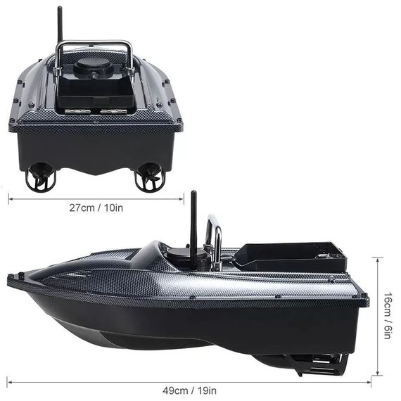 Кораблик для рибалки Fishgang C118 Автопілот Підсвітка Кораблик для завезення підгодовування та снастей (Carbon) | Зображення 5