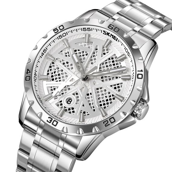Чоловічий годинник Skmei 9337SISI Silver | Зображення 1