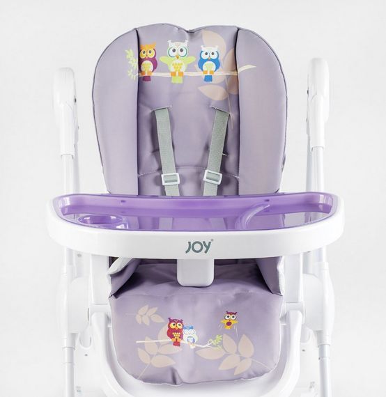 Стульчик для кормления K-60290 Joy мягкий чехол ПВХ, 4 колеса, съёмный столик, корзинка, в коробке (6989203550090) | Зображення 4