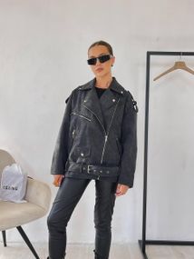Косуха Oversize жіноча колір графіт M-L