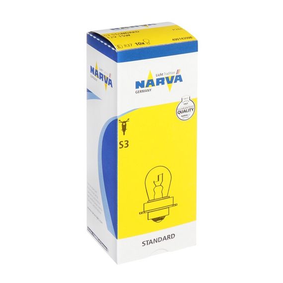 Мотолампа галогеновая NARVA 49014 S3 12V 15W P26S | Зображення 3