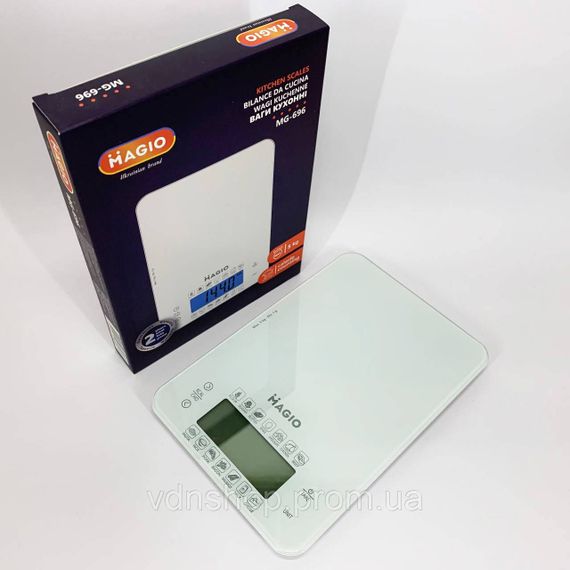 Кухонные весы с измерением объема MAGIO MG-696, Кухонные электронные весы для взвешивания продуктов AZ-14 | Зображення 6