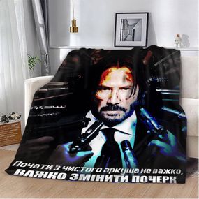 Плед 3D мотивационный "Сила непокоренного" 2735_C 12802 80х100 см