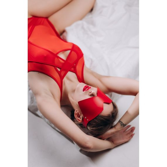 Маска на глаза MD3 RED полиуретан Sex Aura | Зображення 6