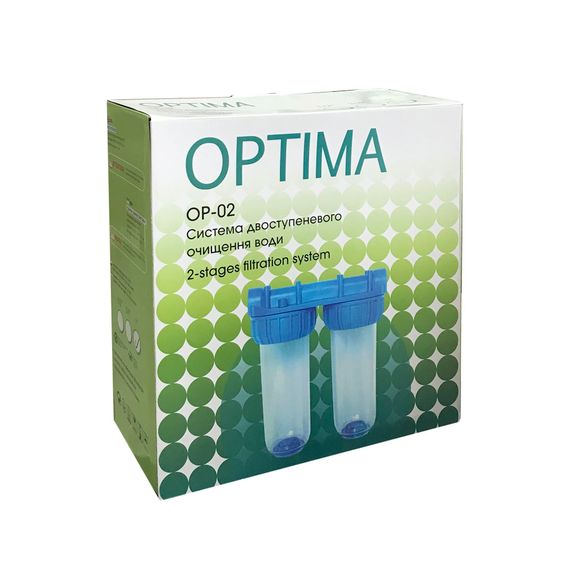 Система 2-х ступеневого очищення Optima OP-02, 3/4″ (000017191) | Зображення 2