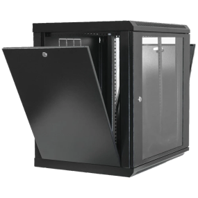 19"12U, 600х600х640мм акрилове скло, чорна Шафа - Серверні шафи