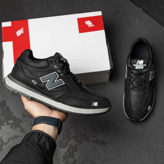 Кросівки шкіряні  New Balance чорні | Зображення 8