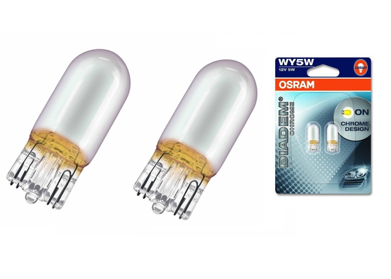 Показні лампа розжарювання OSRAM 2827DC-02B Diadem Chrome WY5W 12V W2,1X9,5D 10X2 Blister | Зображення 1