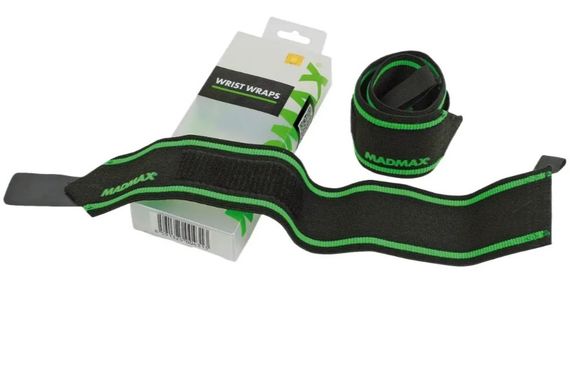 Кистьові бинти MadMax MFA-298 Wrist Wraps 18" Black/Green (пара) (MFA-298-U)