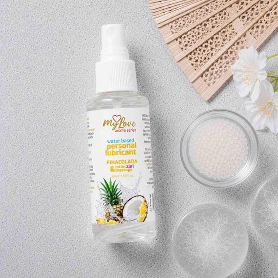 2в1 лубрикант та масажний гель - MyLove Aroma Series Intim&Massage Pina Colada, 50 мл Sex Aura | Зображення 2
