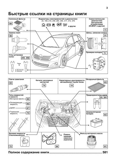 Toyota Venza. Посібник з ремонту й експлуатації. Книга | Зображення 5