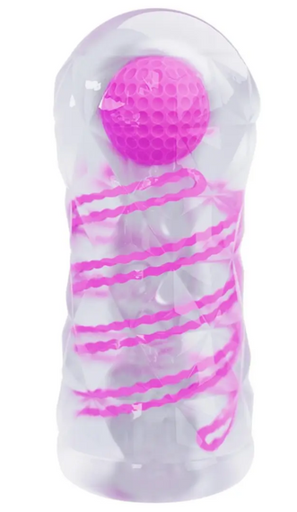 Мастурбатор із внутрішньою спіральною структурою і стимулювальною кулькою Pretty Love — Transparent masturbator Sex Aura | Зображення 1