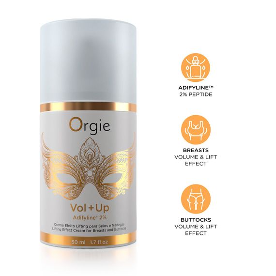 Крем з ефектом ліфтингу для грудей та сідниць Orgie – Vol + Up (50 мл), пептид Adifyline™ | Зображення 2