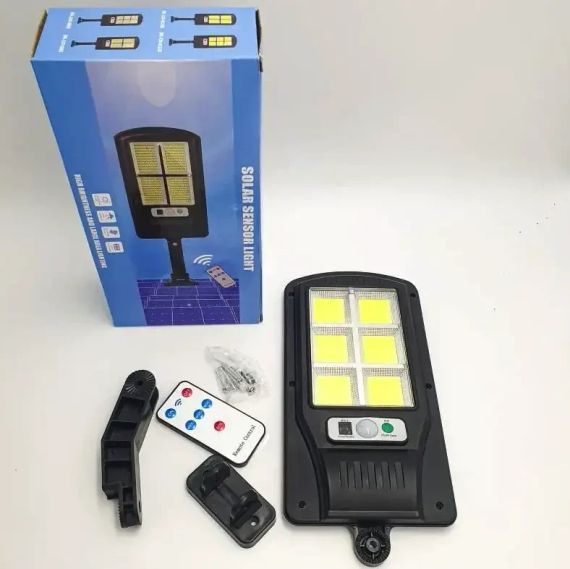 Вуличний ліхтар на стовп із пультом на сонячних батареях Solar Light 6COB | Зображення 1