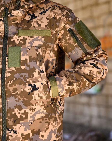 Демісезонний тактичний костюм софтшел SATELIT піксель НП4883 | Зображення 5