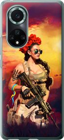 Чехол на Huawei Nova 9 Pro Украинка с оружием "5316u-2503-17620"