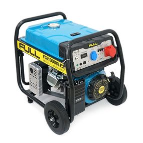 Генератор бензиновий FULL FGL10000LE3, 3-фазний 380/220V, 50Hz, 10kVA/8kW, бак 28 л, витрата 3 л/год, пуск: ручний/стартер (без