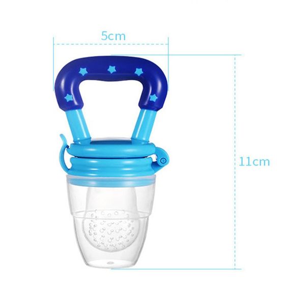 Ниблер с силиконовой сеточкой звёздочки Серый с белым NIZ18/23 | Зображення 1