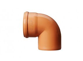 Коліно Sanibud 160 зовнішнє (оранжеве) 90°