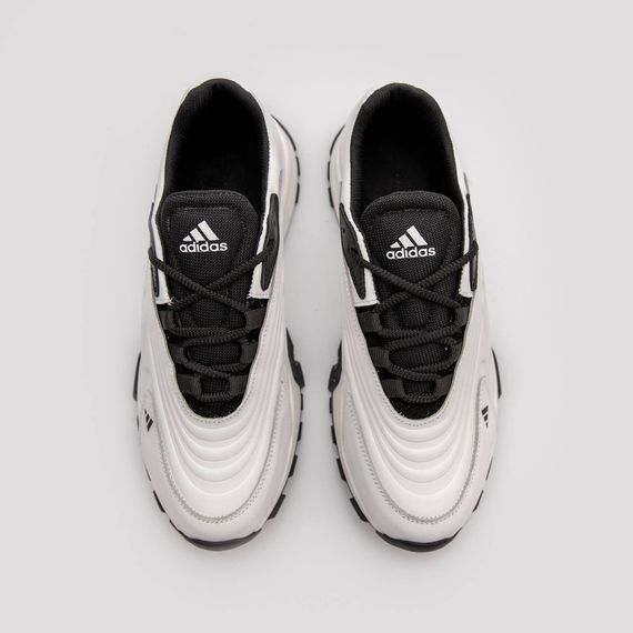 шкіряні кросівки Adidas колір білий/ чорний | Зображення 3