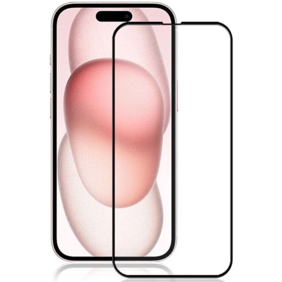 Захисне скло 2.5D на весь екран для iPhone 15 Plus