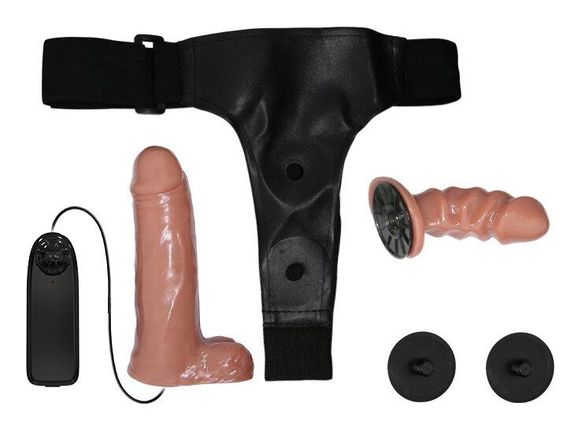 Страпон с вибрацией Ultra Passionate Harness Dual Penis 6,2'', BW-022066Z sexstyle | Зображення 3