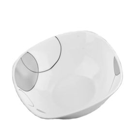 Салатник Vittora Сірі бульбашки square V-190Sgb 19 см білий