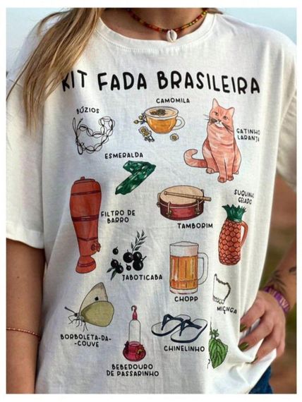 Футболка женская с принтом повседневная S Белая