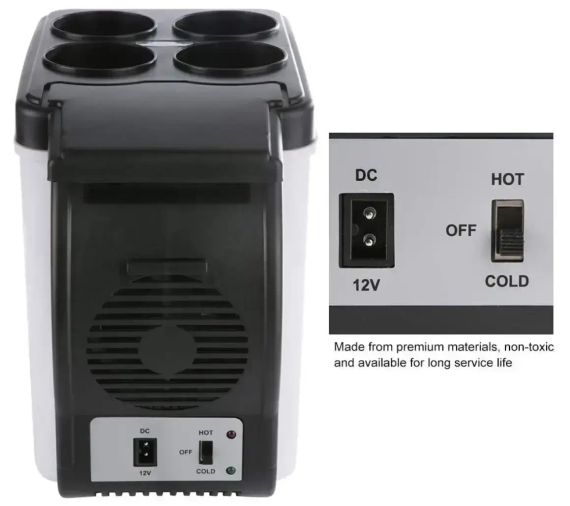 Автомобильный мини-холодильник Cooling and Warming Refrigerator 6L, Холодильник для машины | Зображення 2