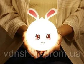 Дитячий силіконовий нічник 3DTOYSLAMP Кролик