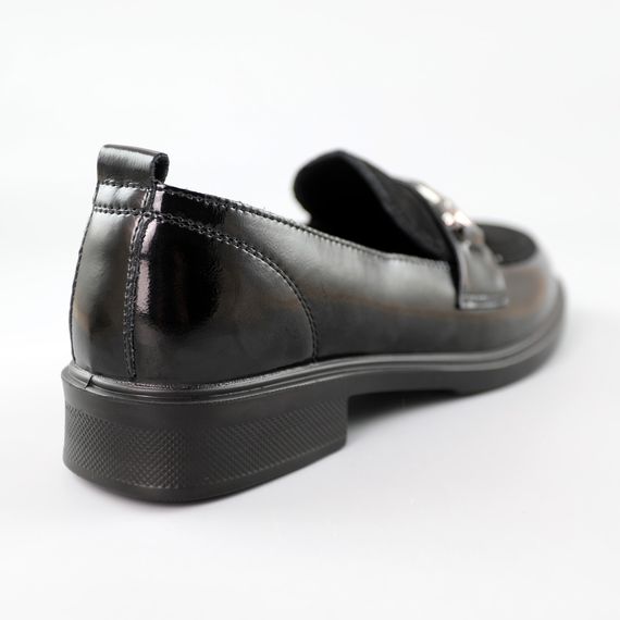 Лофери жіночі шкіряні 591480 Чорні 37 38 39 40 41 42 | Зображення 5