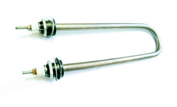 Тен нержавійка 3500w D 13 штуцер м22 водяний дугоподібний