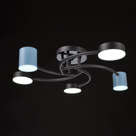 Люстра светодиодная потолочная 36W WW+NW+CW BK+BL (BR-01 647C/5) | Зображення 3